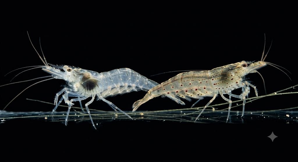 Ghost and Amano Shrimp